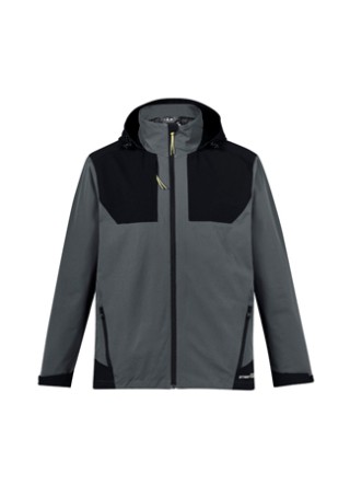 Unisex Streetworx Stretch Waterproof Jacket- Charcoal/Black:Charcoal/Black