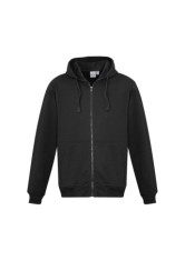 Men's Crew Full Zip Hoodie - Black/Grey 