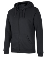 Men's P/C Full Zip Hoodie- Black 