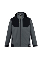 Unisex Streetworx Stretch Waterproof Jacket- Charcoal/Black 