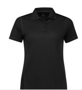 Women's Dart S/S Polo - Black 